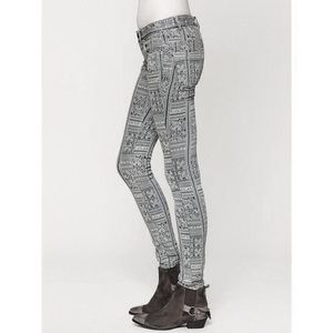 Printed Free People isla batik jeans